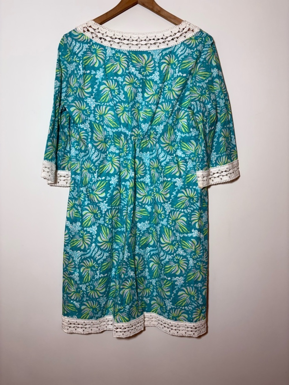 Women's Lilly Pulitzer Sherman Shorely BlueSeashell Swirl Shift Dress Size 8 New - Picture 4 of 7